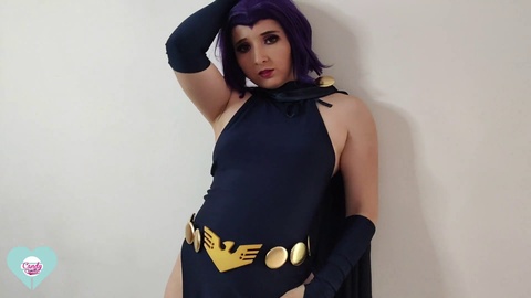 Teen Titans cosplay: Raven gets pounded by BeastBoy until he fills her tight pussy with jizz