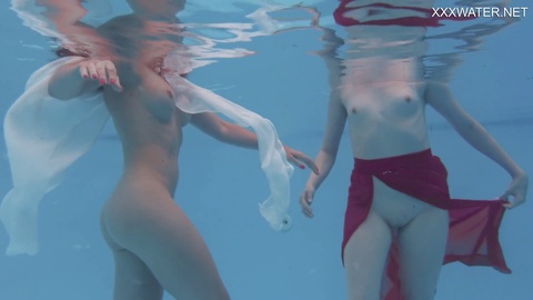 Poolside sex, small tits, swimming pool sex