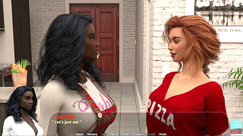 Ebony stepsister experience in first-person view