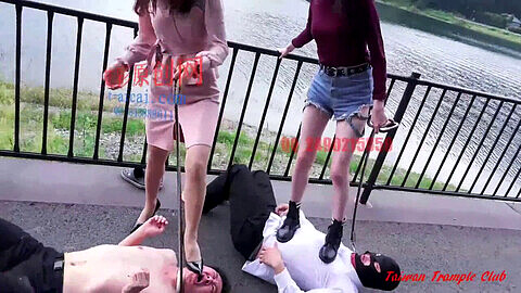Spit femdom, trample, trample chinese