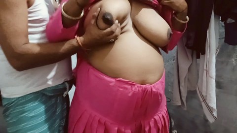 Busty Japanese MILF enjoys rough sex with big natural tits while speaking Tamil