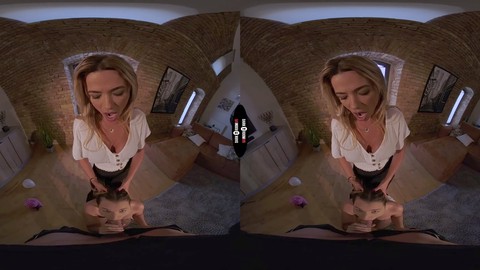 Trío en realidad virtual con la madura Mona Blue y la adolescente Shalina Devine