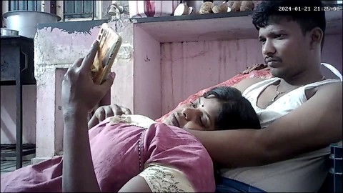 Hot Indian lovers love fucking hard at home