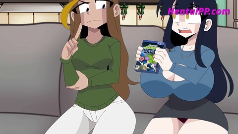 Busty mom Audrey gives a great blowjob to a huge cock (Parody)