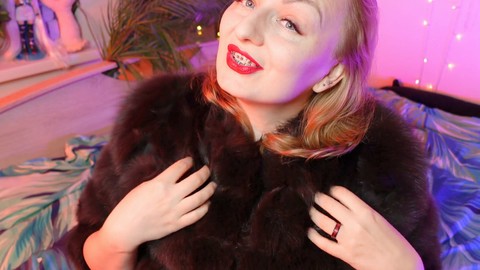 ASMR unwind with Arya Grander's fur sounds fetish video - let her seductive voice and slow fur rubbing take you into total relaxation