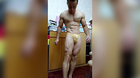 Body builder chinese xu, chinese muscle, chinese muscle male