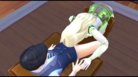 Avventura intergalattica: Ragazza aliena esplora i piaceri terreni in un'avventura sessuale in Sims 4!