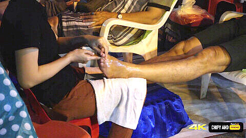 Thai waxing, thai public, thai waxing handjobs