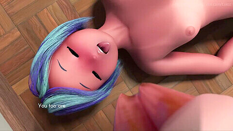 Amazing 3D porn with blue-haired paramours