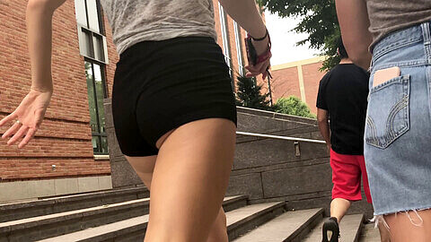 Public display, candid ass, outdoor