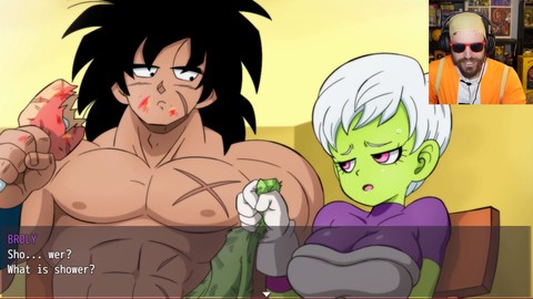 Goku, Dragon Ball Z hentai, and Broly in hot anime porn action with Cheelai