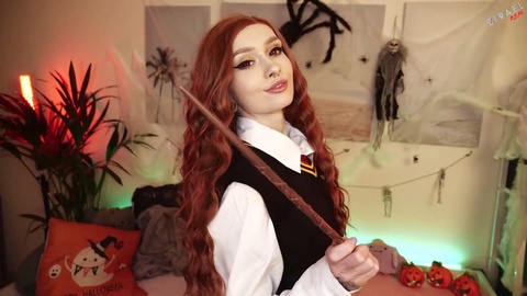 Naughty Hermione Granger's steamy and wild post-lessons fuck session - Edited version