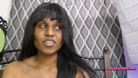 Lily's tiny cock gets humiliated by a horny Indian girl