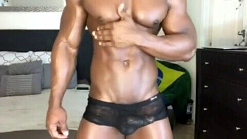 Black muscle, gay trio black taggaz, black muscle flexing