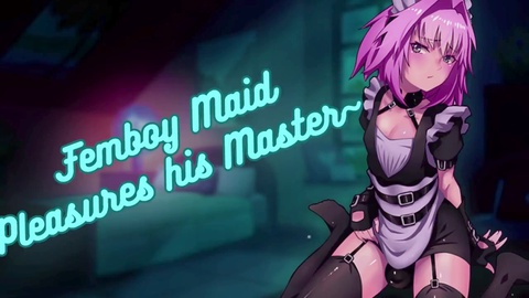 [ASMR] Maidboy indulges in self-play before his master__ moans _ intense _ Adults only _ kissing _ naughty