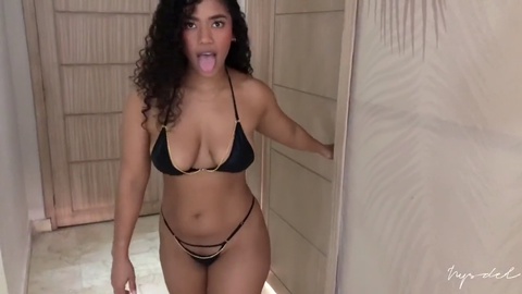 Latina thick, pussy licking, ebony cum pussy