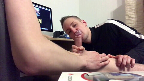 Sensual deepthroat action with a shy straight guy and his impressive 23 cm uncut manhood