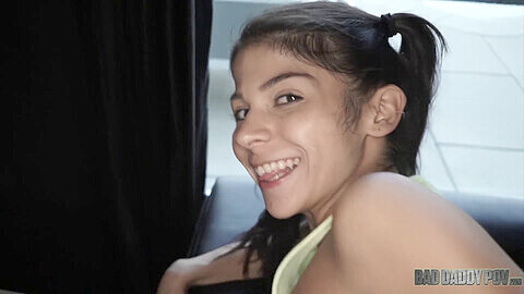 Petite latina teen handjob pov, pov pigtails, learning how