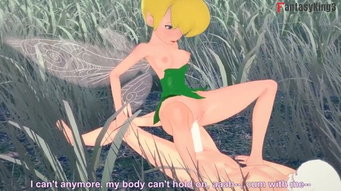 Die erwachsene Tinker Bell wird hart in der Peter Pan Anime-Porno-Parodie gefickt