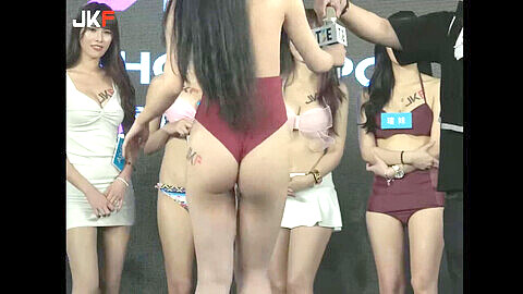Taiwan adult expo, adult expo show, ass cheeks public non nude