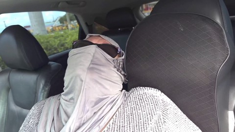 Stranger fuck, car blowjob cum in mouth, wide open pussy