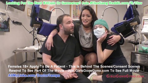 Channy Crossfires a Gyno Check-up by Medic Tampa & Nurse Nyx