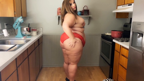 High heels, baking, fat girl