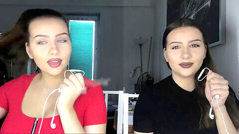 Lesbian twins sisters, sisters, blowjob