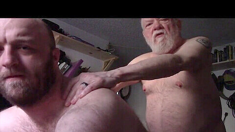 Old man body massage, vieux gay, recent