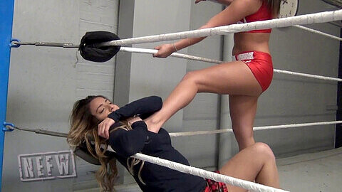 Lora fighting, destiny dumon, sexy women wrestling