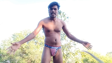 A big cock man, american gay, big cock outdoor