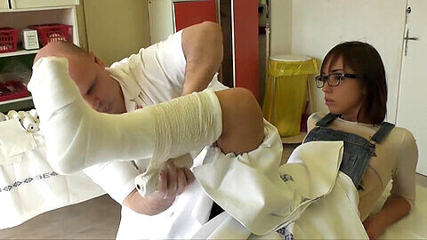 Cast, foot, bandage
