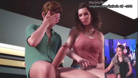 He gets caught in an awkward moment ( Treasure of Nadia porn game )
