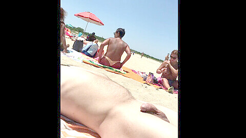 Nude beach spycam, voyeur gay beach, shenanigans