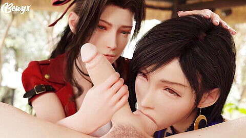 Burning Passion - Tifa Lockhart and Aerith fulfill their final desires in Part 5