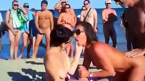 Crowded nude beach, maspalomas, fkk sex maspalomas