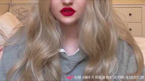 Femdom humiliation, sexy lips, blond