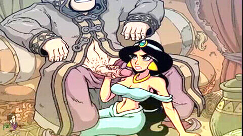 Genie, anime, princess-jasmine