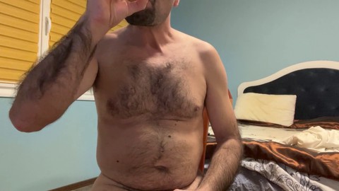 Gay daddy bear, big cock cumshot, gay bear