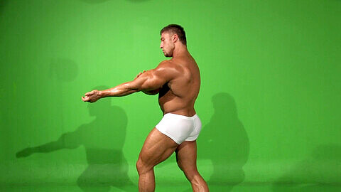 Comp bodybuilder, muscle flexing, muscleman