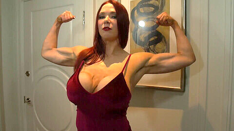 Tall muscular women domination, muscular, big boobs brest