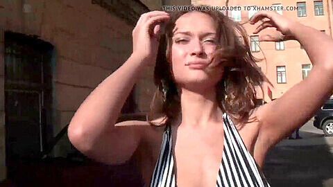 Public boobs flashing compilation, small tits teen compilation, busty public flash