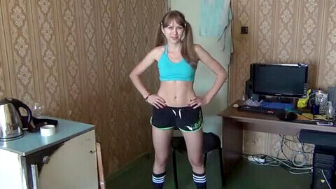 Joi countdown, fitness girl, russian joi