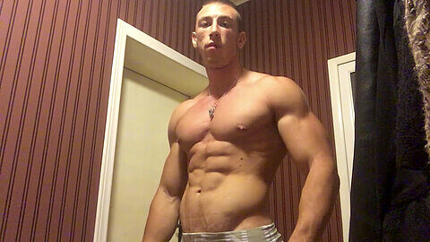 Muscle God dominates while flexing and showing off his biceps