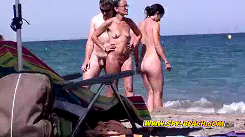 Spy beach voyeur, voyeur spy, nude woman