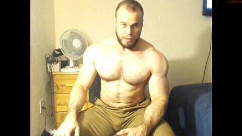 Bear, muscle, webcam