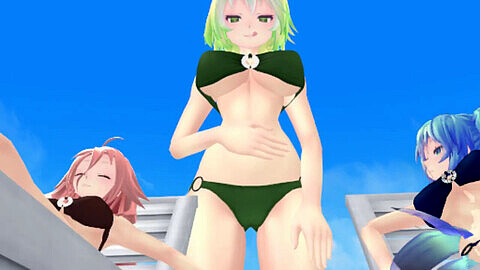 Giantess sahrye vore belly, giantits vore mmd, touhou