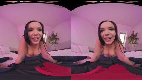 Vr sex, natural tits, kissing