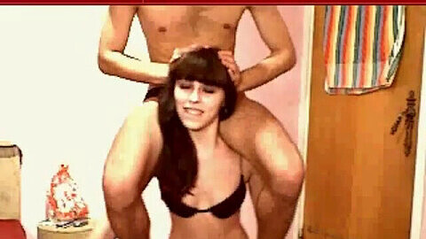Web cam, dark haired, lift and carry