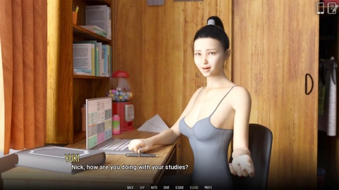 Gameplay, university problems, beach hentai